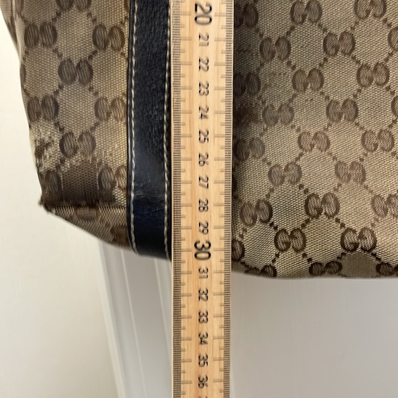 Gucci - Classic Canvas Leather Medium Tote bag - Brown - Picture 7 of 16